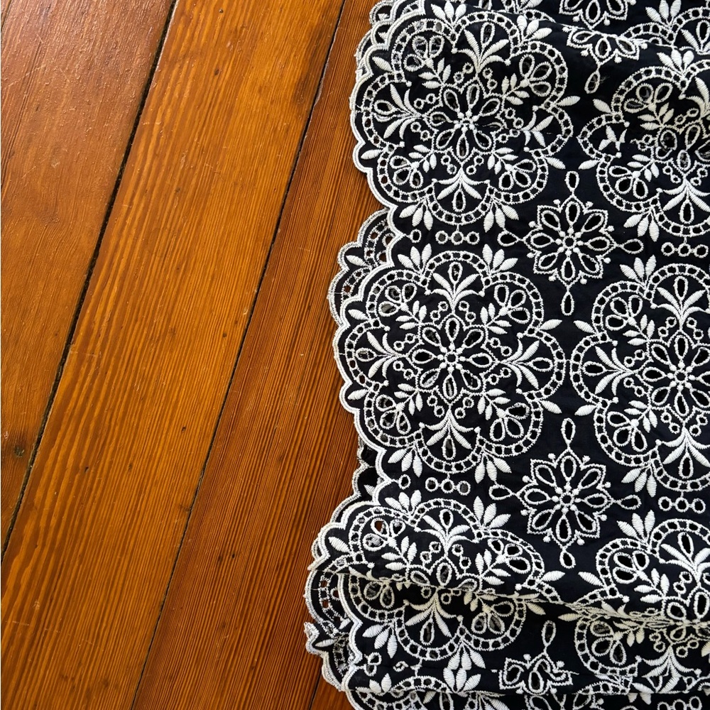 J. Crew Embroidered Eyelet Maxi Dress in Navy - Picture 6 of 7